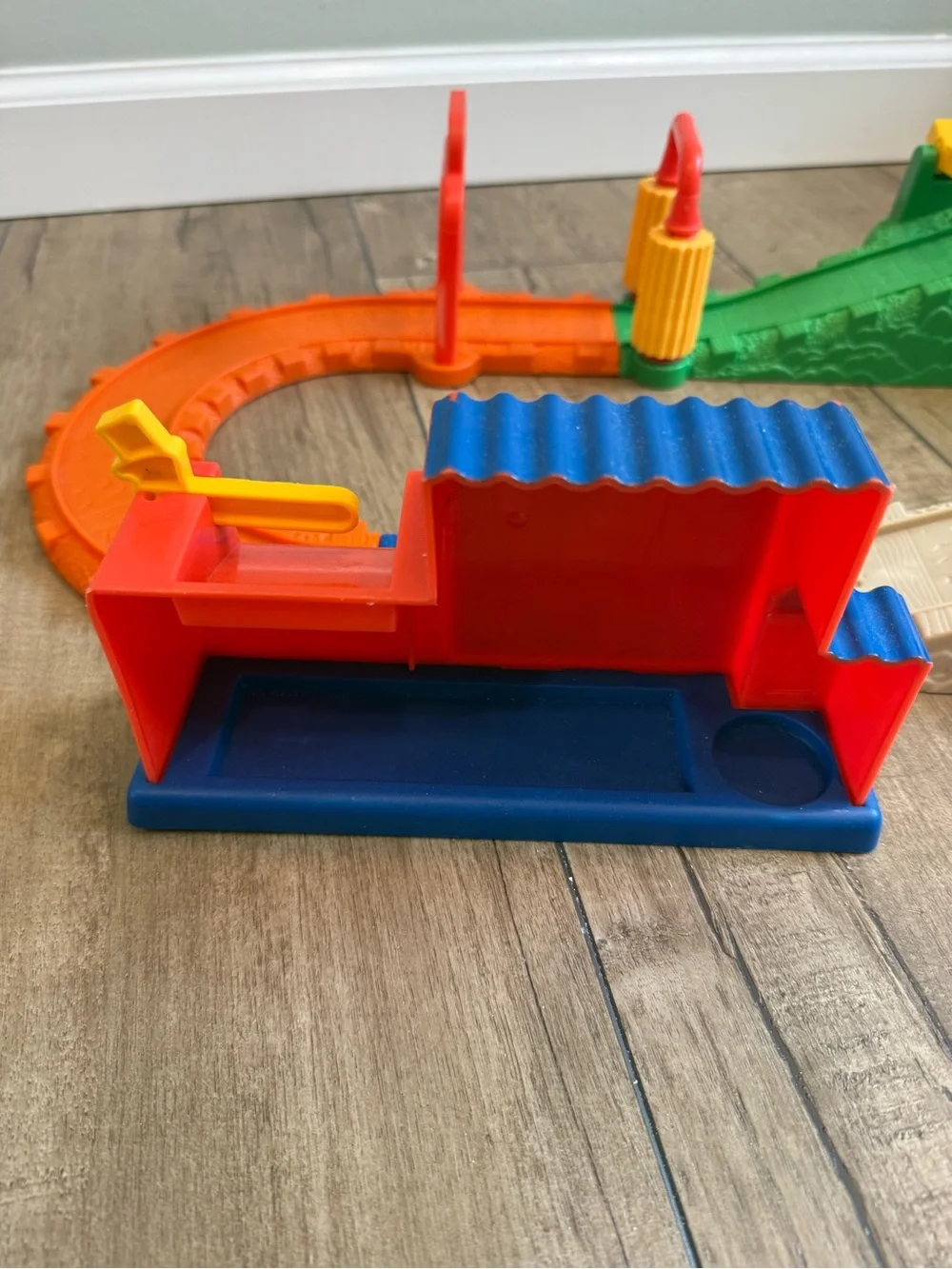 Thomas & Friends Sodor Orange, Red, Blue & Green Plastic Train Track Playset